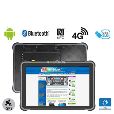 MobiPAD A311-R2 - Tablet do pracy w terenie z Android 12.0, ekran 10 cali, RK3588 8x2.1GHz, 8GB RAM, 256GB ROM, GPS, NFC, Bluetooth 5.0, USB 3.0, HDMI, 450 nits, 5MP/13MP, odporny na pył i wodę