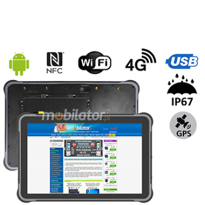 MobiPAD A311-A7 - Solidny tablet IP67 z 8GB RAM, 256GB ROM, NFC, Bluetooth 5.0, WiFi, procesor MT6789 - 8 x 2.2 GHz, 4G LTE, Android 13.0, GPS, 10.1 cala, 1920x1200, odporny na upadki