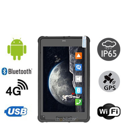 MobiPAD 8TS-5A - Profesjonalny tablet pancerny, ekran 8 cali 1920x1200, Android 11, procesor 8x2.0GHz, LTE, norma odporności IP65, wytrzymały tablet na warunki ekstremalne, do magazynów i pracy w terenie