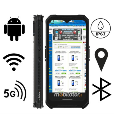 Drop-resistant 6.2" data collector for wholesalers