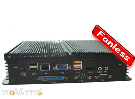 Industrial Fanless MiniPC IBOX-N2800B High (WiFi - Bluetooth)