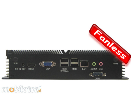 Industrial Fanless MiniPC IBOX-D2550B High (WiFi - Bluetooth)