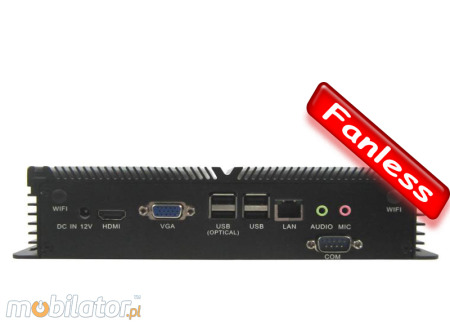 Industrial Fanless MiniPC IBOX-TN1037u High (WiFi - Bluetooth)