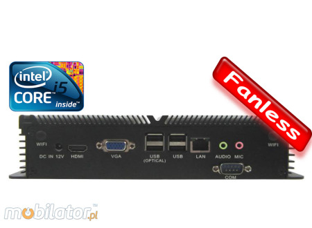Industrial Fanless MiniPC IBOX-I5-3337u High (WiFi - Bluetooth)