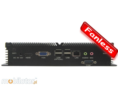 Industrial Fanless MiniPC IBOX-ION2 High (WiFi - Bluetooth)