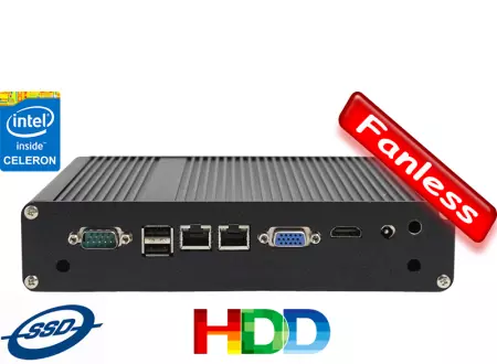 Industrial Fanless MiniPC IBOX-ZPC-H6-X4 High (8GB)