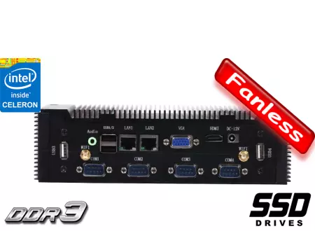 MiniPC Industrial Fanless MBOX-K900-Celeron 2RJ45 v.1