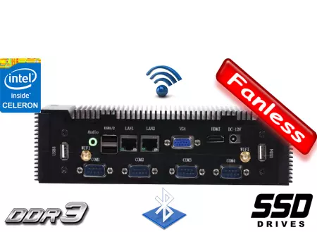 MiniPC Industrial Fanless MBOX-K900-Celeron 2RJ45 v.2.1