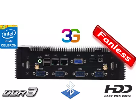 MiniPC Industrial Fanless MBOX-K900-Celeron 2RJ45 v.3