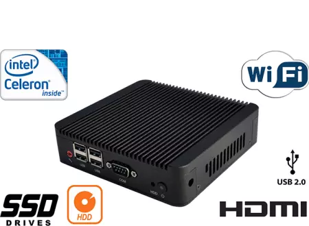 3 sztuki Przemysłowy Fanless MiniPC mBOX Nuc Q100N-02 v.4