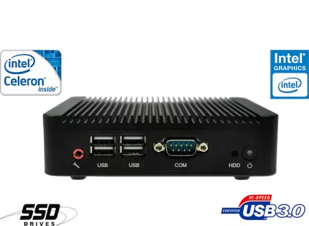 3x Industrial Fanless MiniPC mBOX Nuc Q180S-01 v.2