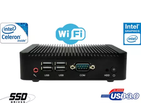 10 sztuk Przemysłowy Fanless MiniPC mBOX Nuc Q180S-01 v.3