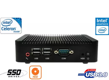 Przemysłowy Fanless MiniPC mBOX Nuc Q180S-02 v.2