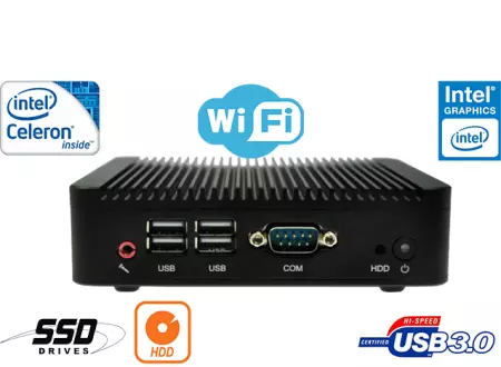 Przemysłowy Fanless MiniPC mBOX Nuc Q180S-02 v.3