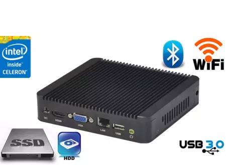 10 sztuk Przemysłowy Fanless MiniPC mBOX Nuc Q190-02 v.4