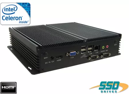 Industrial Computer Fanless MiniPC IBOX-J1900A