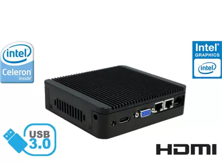 Industrial Computer Fanless MiniPC Nuc BAREBONE IBOX-Nano- J1900 N2A