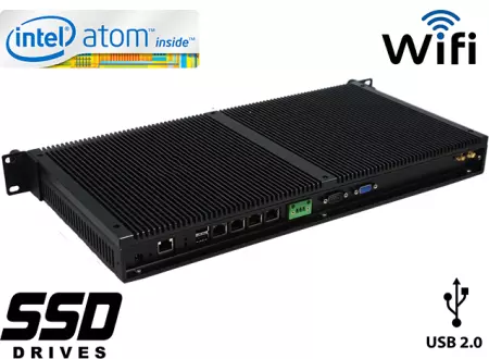 Industrial Computer Fanless MiniPC IBOX-D2550F v.1