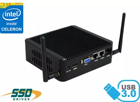 Industrial Computer Fanless MiniPC Nuc IBOX-Nano- J1800 N2A