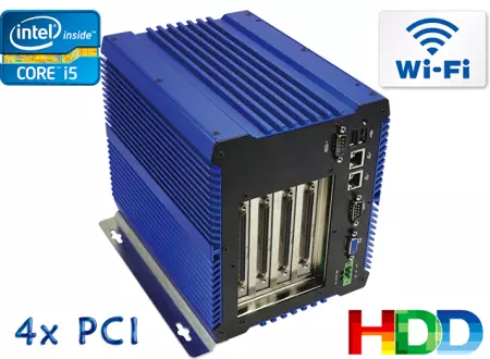 Fanless Industrial Computer MiniPC IBOX- 3317UE (4PCI) v.2