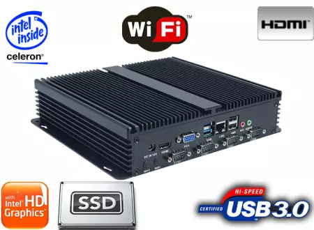 Industrial Computer Fanless MiniPC IBOX-J1900C v.2