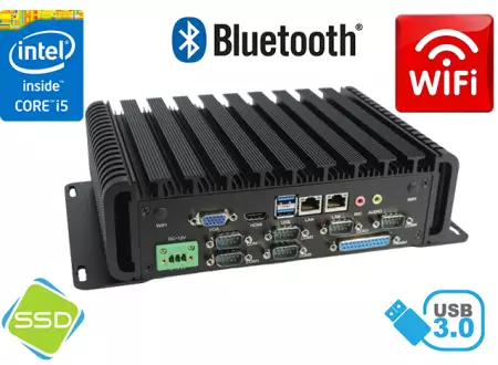Komputer Przemysłowy Fanless MiniPC IBOX-I5-3210m Top (WiFi+Bluetooth)