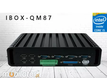 Industrial Computer Fanless Mini PC IBOX-QM87 v.1