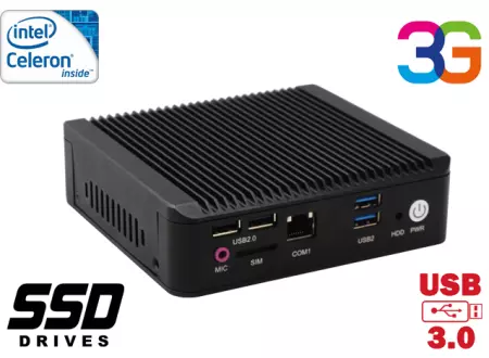 Przemysłowy Komputer Fanless MiniPC Nuc IBOX-Nano-J1900-N6 v.5