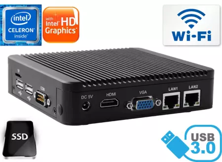 Przemysłowy Komputer Fanless MiniPC Nuc IBOX-501 N1-A v.2