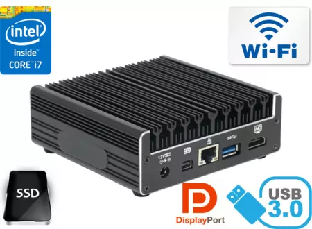 Przemysłowy Komputer Fanless MiniPC IBOX-Core I7-5550U-NUC1 v.4