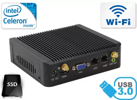 Industrial Computer Fanless MiniPC Nuc IBOX-501 N6 v.1