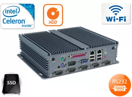 Przemysłowy Komputer Fanless MiniPC IBOX-206(1037UL2) v.4
