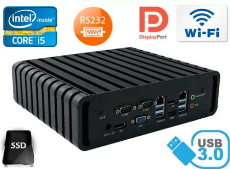 Przemysłowy Komputer Fanless MiniPC IBOX-QM87 i5 v.5