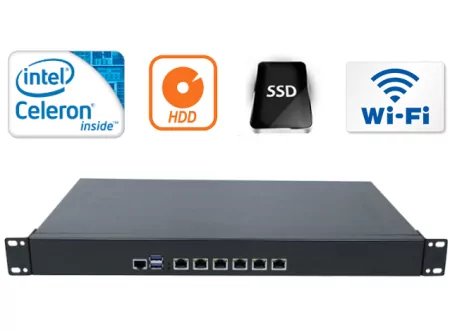 Industrial Computer Fanless MiniPC Nuc IBOX-NS-1U6L v.4