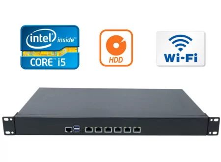 Przemysłowy Komputer Fanless MiniPC IBOX-NS-1U8L i5 v.2