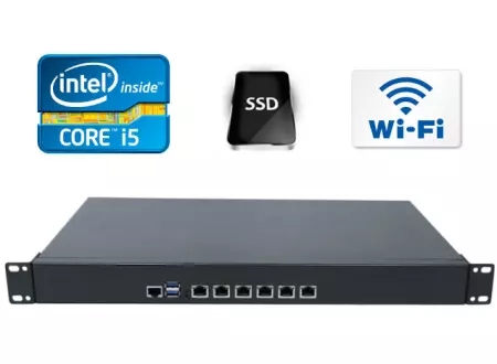 Przemysłowy Komputer Fanless MiniPC IBOX-NS-1U8L i5 v.4