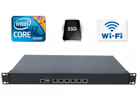 Przemysłowy Komputer Fanless MiniPC IBOX-NS-1U8L i7 v.4