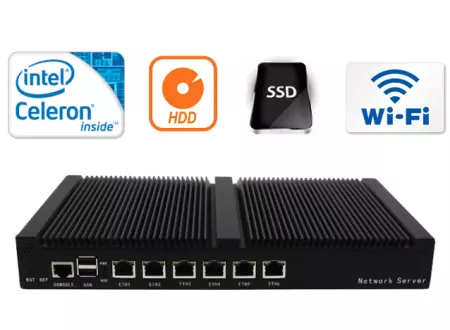 Industrial Computer Fanless MiniPC Nuc IBOX-NS-FL6L v.4