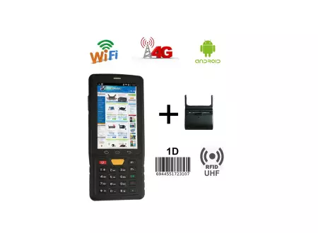  Industrial Data Collector Senter ST908W-1D(Laser MOTO) + RFID UHF + Printer