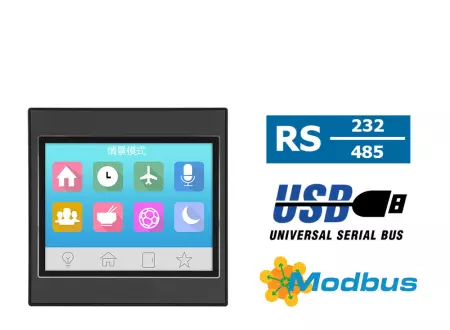 Nowoczesny ekran sterowniczy do kontroli napięcia