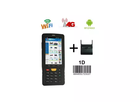 Przemysłowy kolektor Senter ST908W-1D(Laser Zebra) + Drukarka