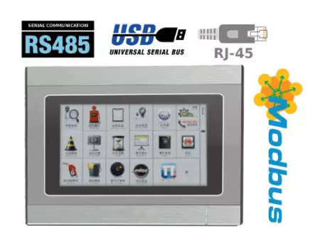 Industrial operator panel with touchscreen  HMI MK-070-4EU01 IP65