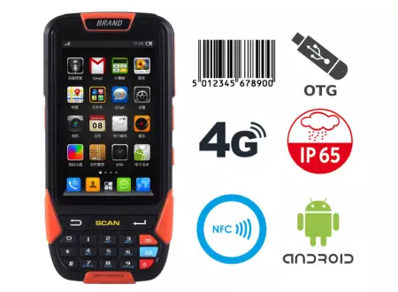 Przemysłowy Kolektor Danych MobiPad A80NS 1D Laser Motorola + NFC + OTG