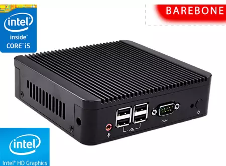 Przemysłowy Fanless MiniPC mBOX Nuc Q220N-01 v.Barebone