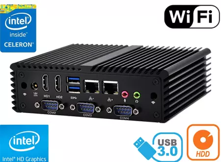 Komputer Przemysłowy Fanless MiniPC mBOX Nuc Q410P v.5