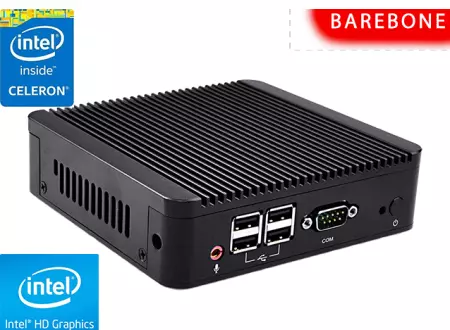 Przemysłowy Fanless MiniPC mBOX Nuc Q107N-01 v.Barebone