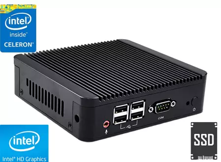 Przemysłowy Fanless MiniPC mBOX Nuc Q107N-01 v.2
