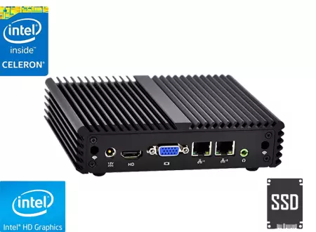 Przemysłowy Fanless MiniPC mBOX Nuc Q107S-01 v.2