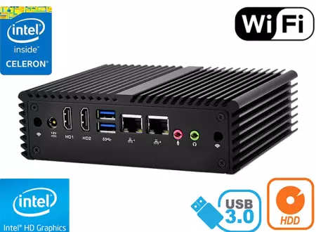 Komputer Przemysłowy Fanless MiniPC mBOX Nuc Q410S v.4