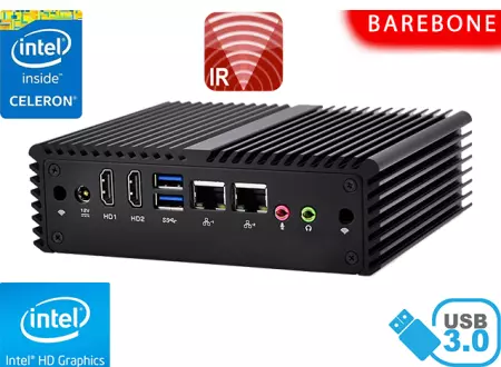Komputer Przemysłowy Fanless MiniPC mBOX Nuc Q150S v.Barebone